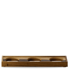 Churchill Alchemy Buffetscape WoodBowl Presentation Platform 13 x 44.5cm/5.06 x 17.5" (Pack of 4)