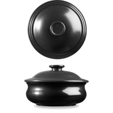 Art de Cuisine ZCBRLSPT1 Rustics Black Sparkle Lidded Stew Pot 14cm 43cl