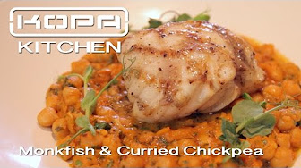 Monk Fish & Curried Chickpea Charcoal Oven Recipe