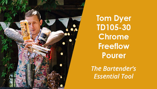 Tom Dyer TD105-30 Chrome Freeflow Pourer – The Bartender’s Essential Tool